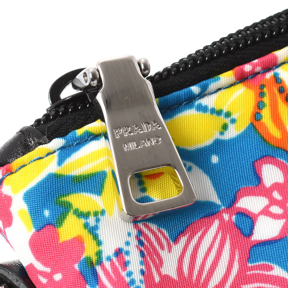 PRADA Floral Flower Multicolor Nylon Tote Bag - Picture 9 of 11